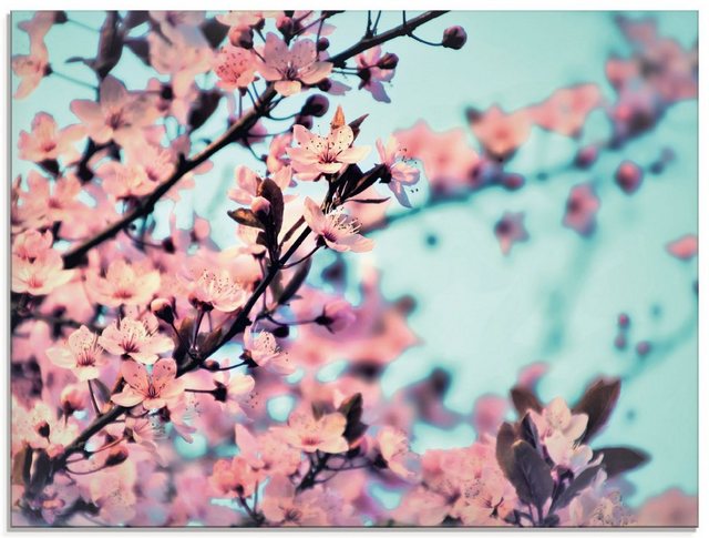 Artland Glasbild »Kirschblüten Romantik«, Blumen (1 Stück)-Bilder-Inspirationen