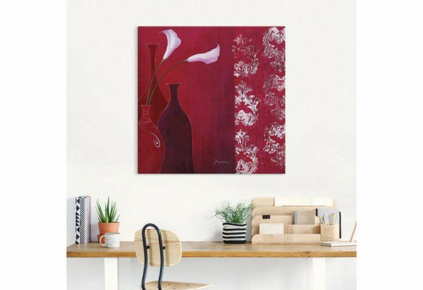 Artland Wandbild »Callas in Vase«, Vasen & Töpfe (1 Stück), in vielen Größen & Produktarten - Alubild / Outdoorbild für den Außenbereich, Leinwandbild, Poster, Wandaufkleber / Wandtattoo auch für Badezimmer geeignet-Bilder-Ideen für dein Zuhause von Home Trends