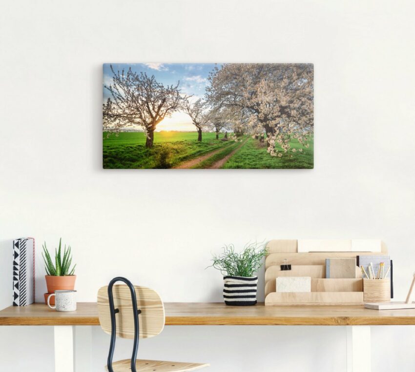 Artland Wandbild »Kirschallee«, Felder (1 Stück), in vielen Größen & Produktarten - Alubild / Outdoorbild für den Außenbereich, Leinwandbild, Poster, Wandaufkleber / Wandtattoo auch für Badezimmer geeignet-Bilder-Ideen für dein Zuhause von Home Trends