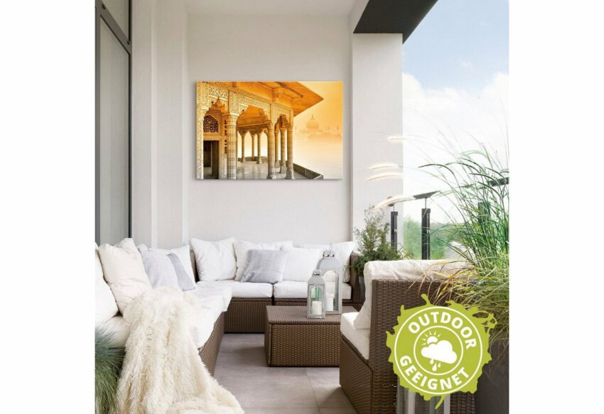 Artland Wandbild »Fort Agra mit Taj Mahal«, Gebäude (1 Stück), in vielen Größen & Produktarten - Alubild / Outdoorbild für den Außenbereich, Leinwandbild, Poster, Wandaufkleber / Wandtattoo auch für Badezimmer geeignet-Bilder-Ideen für dein Zuhause von Home Trends