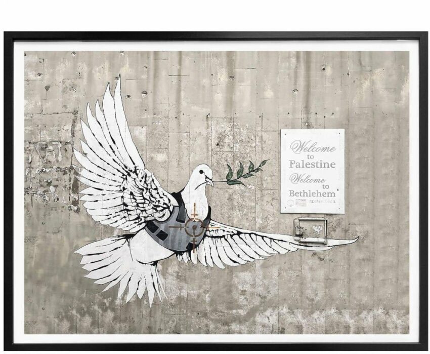 Wall-Art Poster »Graffiti Bilder Die Friedenstaube«, Vögel (1 Stück), Poster, Wandbild, Bild, Wandposter-Bilder-Ideen für dein Zuhause von Home Trends