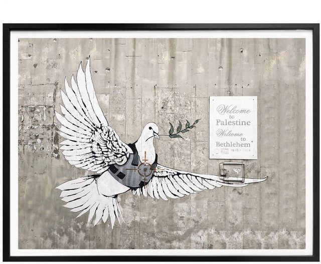 Wall-Art Poster »Graffiti Bilder Die Friedenstaube«, Vögel (1 Stück), Poster, Wandbild, Bild, Wandposter-Bilder-Inspirationen