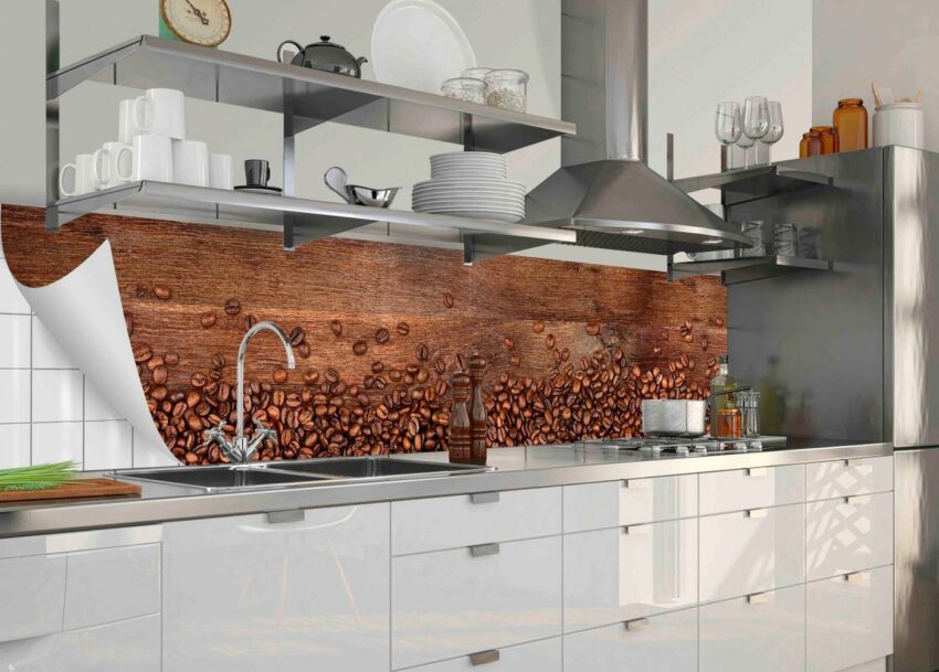 MySpotti Küchenrückwand »fixy Tiano«, (1-tlg), selbstklebende und flexible Küchenrückwand-Folie-Küchenrückwände-Ideen für dein Zuhause von Home Trends