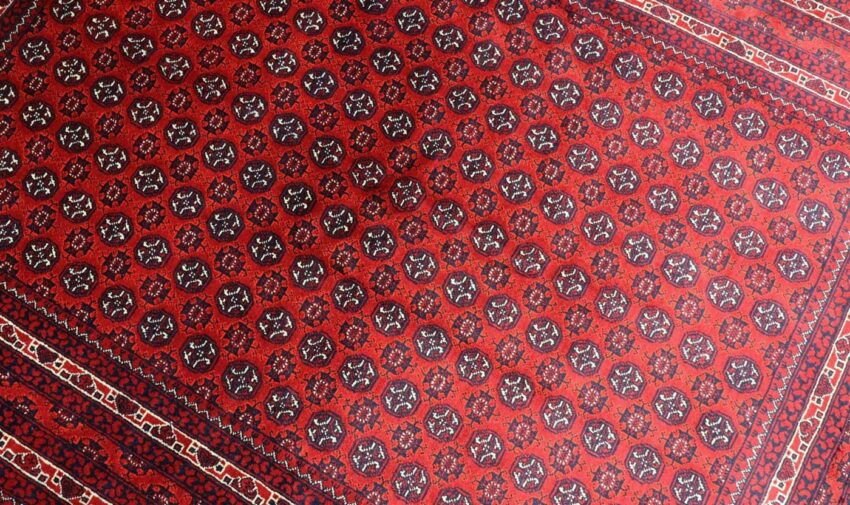 Wollteppich »Afghan Durchgemustert Rosso scuro 196 x 147 cm«, morgenland, rechteckig, Höhe 0,7 mm, Handgeknüpft-Teppiche-Ideen für dein Zuhause von Home Trends