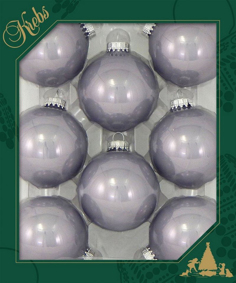 Krebs Glas Lauscha Weihnachtsbaumkugel »CBK80840« (8 Stück)-Weihnachtskugeln-Ideen für dein Zuhause von Home Trends