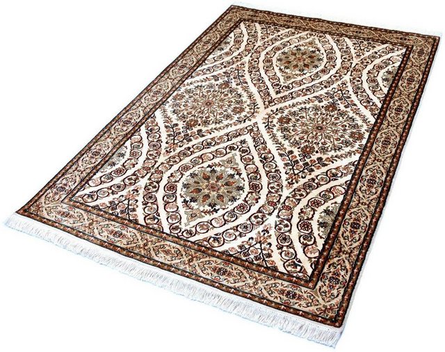 Seidenteppich »Allover 5367«, Kayoom, rechteckig, Höhe 10 mm, Einzelstück mit Zertifikat, Wohnzimmer-Teppiche-Inspirationen