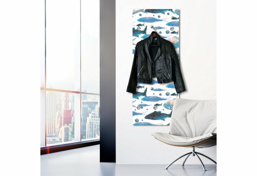 queence Garderobenpaneel »Fische«, mit 6 Haken, 50 x 120 cm-Garderoben-Ideen für dein Zuhause von Home Trends