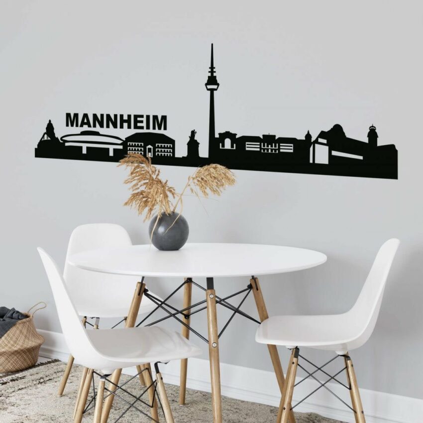 Wall-Art Wandtattoo »Stadt Skyline Mannheim 120cm« (1 Stück)-Wandtattoos-Ideen für dein Zuhause von Home Trends