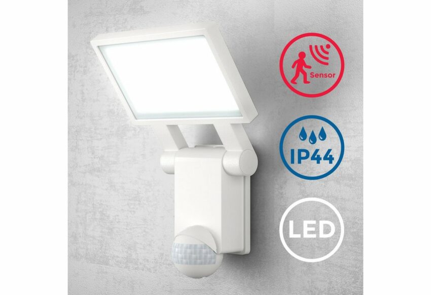 B.K.Licht LED Außen-Wandleuchte, LED Außenstrahler Bewegungsmelder Außenlampe Wandleuchte 4.000K IP44-Lampen-Ideen für dein Zuhause von Home Trends