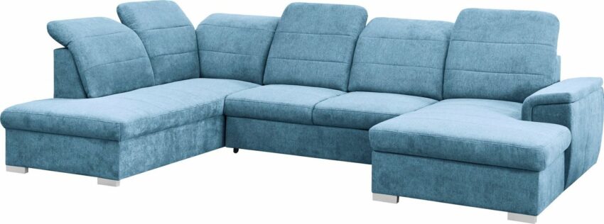 mokebo Wohnlandschaft »Jeremy«, Sofa in U-Form mit verstellbaren Kopfteilen, wahlweise Schlaffunktion & Bettkasten-Sofas-Ideen für dein Zuhause von Home Trends