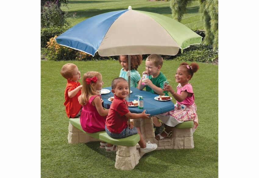 Step2 Garten-Kindersitzgruppe, Picknicktisch, BxTxH: 109x103x183 cm-Gartenmöbel-Sets-Ideen für dein Zuhause von Home Trends