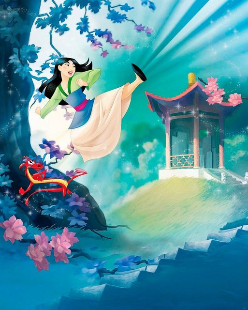 Komar Vliestapete »Mulan«, glatt, Comic-Tapeten-Inspirationen