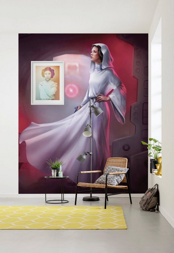 Komar Fototapete »Star Wars Classic Leia«, glatt, futuristisch, mehrfarbig, Weltall, (Packung)-Tapeten-Ideen für dein Zuhause von Home Trends