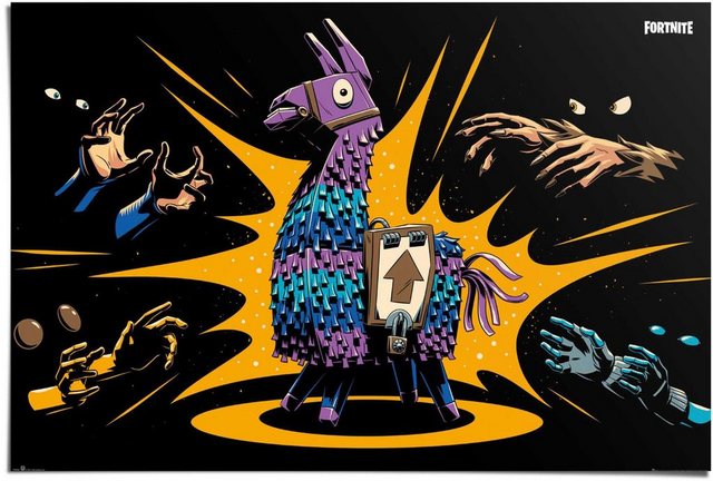 Reinders! Poster »Poster Fortnite Loot Llama - Game«, Spiele (1 Stück)-Bilder-Inspirationen
