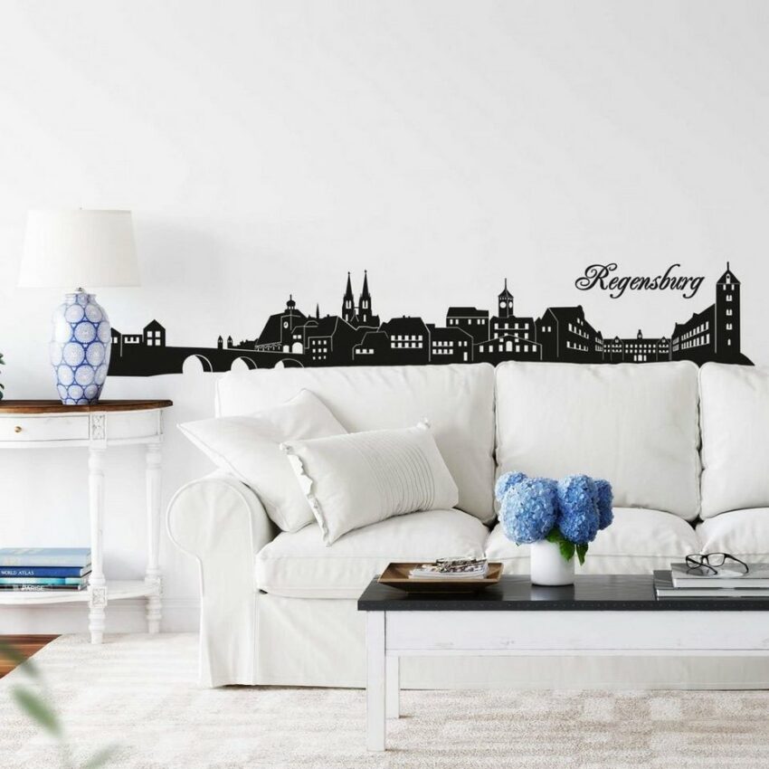 Wall-Art Wandtattoo »Bayern Skyline Regensburg 120cm« (1 Stück)-Wandtattoos-Ideen für dein Zuhause von Home Trends