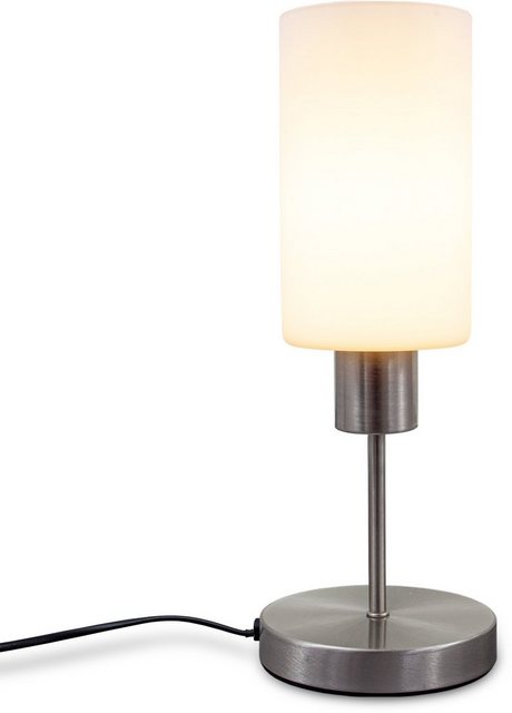 B.K.Licht Tischleuchte, Tischlampe E27 mit Kabelschalter 3-stufig dimmbar über Touchdimmer Glaslampe ohne Leuchtmittel max. 25W-Lampen-Inspirationen