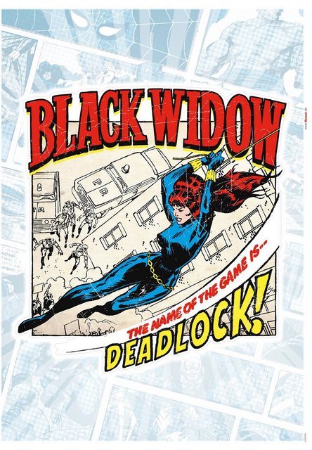 Komar Wandtattoo »Black Widow Comic Classic« (1 Stück), 50 x 70 cm-Wandtattoos-Inspirationen