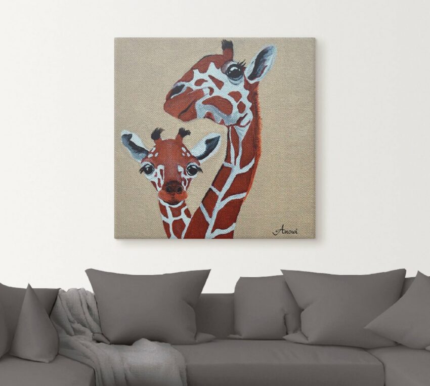 Artland Wandbild »Giraffen«, Wildtiere (1 Stück), in vielen Größen & Produktarten -Leinwandbild, Poster, Wandaufkleber / Wandtattoo auch für Badezimmer geeignet-Bilder-Ideen für dein Zuhause von Home Trends