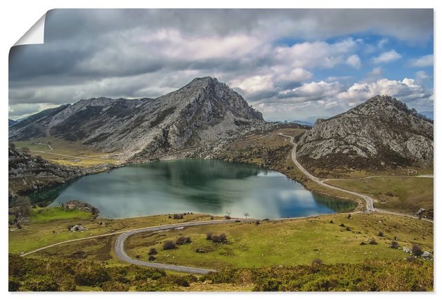 Artland Wandbild »Lago de Covadonga, Asturien«, Berge (1 Stück), in vielen Größen & Produktarten - Alubild / Outdoorbild für den Außenbereich, Leinwandbild, Poster, Wandaufkleber / Wandtattoo auch für Badezimmer geeignet-Bilder-Inspirationen