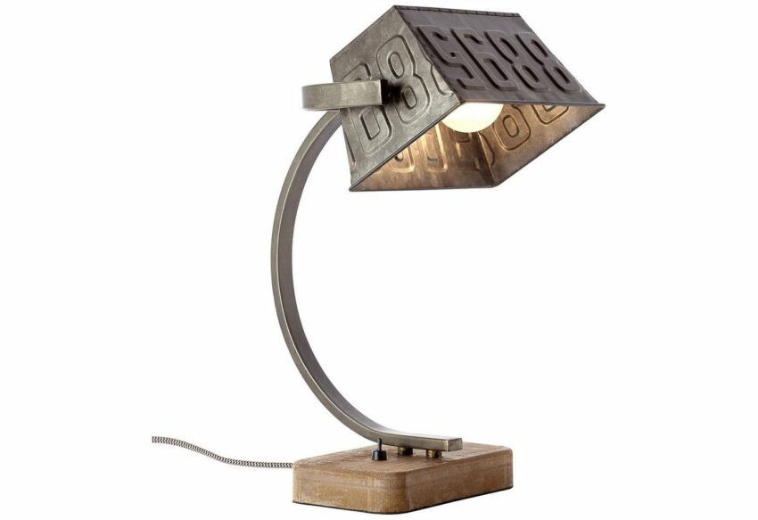 Brilliant Leuchten Tischleuchte »Drake«, Tischlampe schwarz stahl/braun-Lampen-Ideen für dein Zuhause von Home Trends