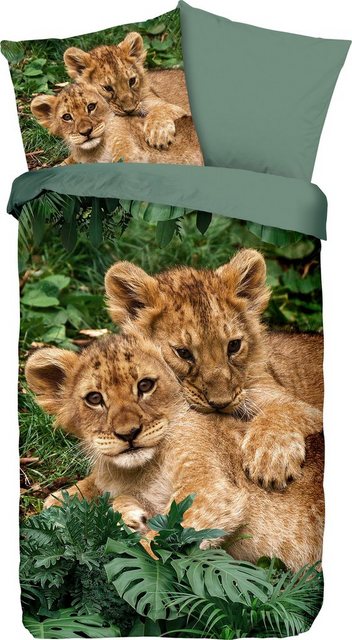 Kinderbettwäsche »Lion Cubs«, good morning, 100% Baumwolle-Bettwäsche-Inspirationen