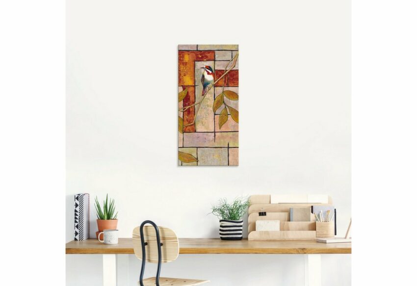 Artland Glasbild »Vogel auf einem Ast II«, Vögel (1 Stück)-Bilder-Ideen für dein Zuhause von Home Trends