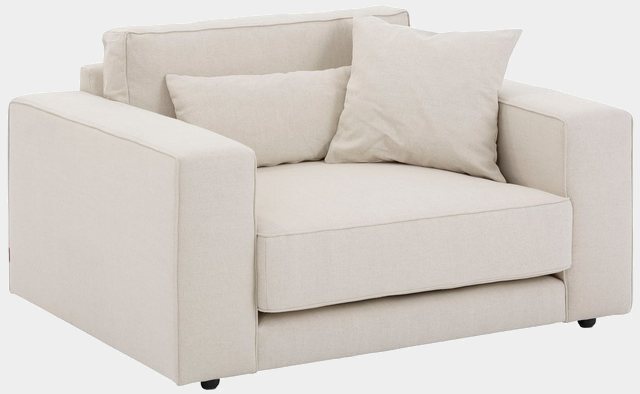 OTTO products Sessel »Grenette«, im Baumwoll-/Leinenmix oder umweltschoned aus 70% recyceltem Polyester, Federkern-Sessel-Inspirationen