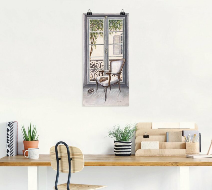 Artland Wandbild »Sessel vor einem Fenster«, Innenarchitektur (1 Stück), in vielen Größen & Produktarten - Alubild / Outdoorbild für den Außenbereich, Leinwandbild, Poster, Wandaufkleber / Wandtattoo auch für Badezimmer geeignet-Bilder-Ideen für dein Zuhause von Home Trends