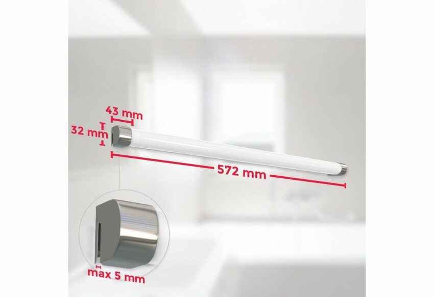 B.K.Licht Spiegelleuchte, LED Bad Wand-Leuchte Spiegel Badezimmer Aufsatz-Lampe 10Watt IP44 Schminklicht-Lampen-Ideen für dein Zuhause von Home Trends