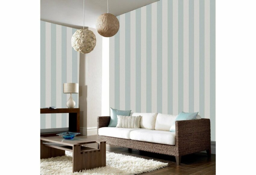 Boutique Vliestapete »Water Silk Stripe«, geprägt, Streifen, 1000 cm Länge-Tapeten-Ideen für dein Zuhause von Home Trends