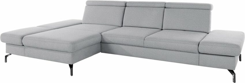sit&more Ecksofa, Fußhöhe 15 cm, inklusive Sitztiefen-, Armteil- und Kopfteilverstellung-Sofas-Ideen für dein Zuhause von Home Trends