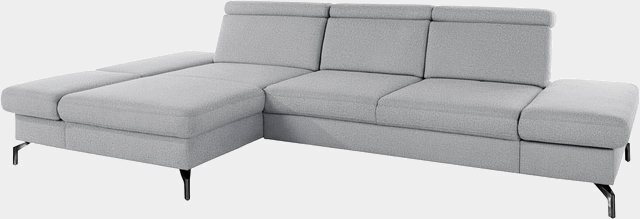 sit&more Ecksofa, Fußhöhe 15 cm, inklusive Sitztiefen-, Armteil- und Kopfteilverstellung-Sofas-Inspirationen