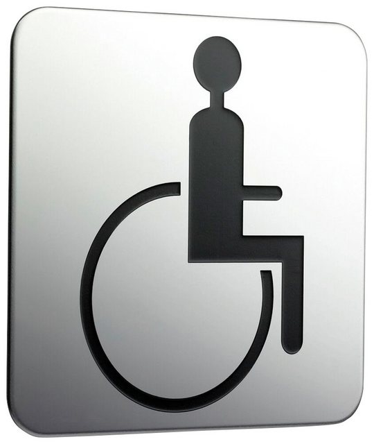 Emco Metallschild »System2 Türschild "Rollstuhl", zum Aufkleben, chrom«, (1 St)-Bilder-Inspirationen