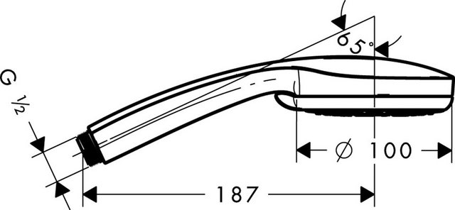 hansgrohe Handbrause »Croma E 100 Multi«, Durchflussmenge: 9 l/min, Durchmesser 10 cm-Duschbrausen-Inspirationen