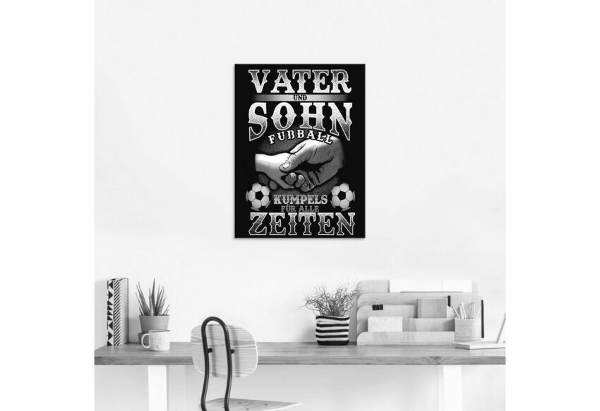 Artland Glasbild »Vater und Sohn Fußball Kumpels«, Sprüche & Texte (1 Stück)-Bilder-Ideen für dein Zuhause von Home Trends