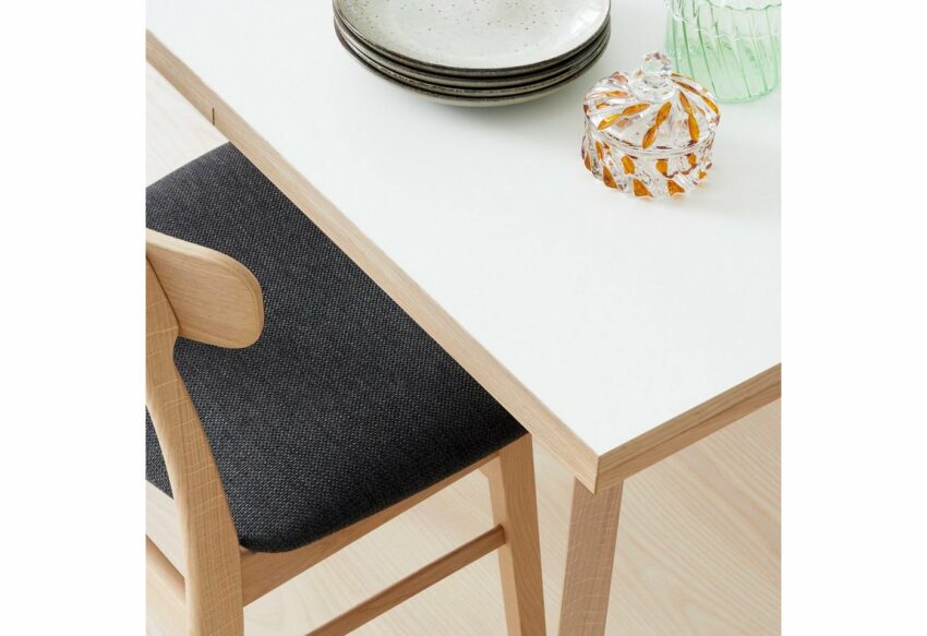 Hammel Furniture Esstisch »Single«, in zwei Breiten, Tischplatte aus weissem Melamin, Gestell aus Massivholz in zwei Farben. Mit Auszugsfunktion.-Tische-Ideen für dein Zuhause von Home Trends