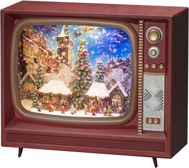 KONSTSMIDE LED Laterne, LED Wasserlaterne, braun, Fernseher, " Weihnachtsmarkt" mit Musik-Kerzenhalter-Inspirationen