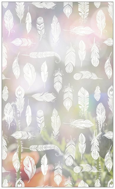 Fensterfolie »Look Feathers white«, MySpotti, halbtransparent, glatt, 60 x 100 cm, statisch haftend-Fensterfolien-Inspirationen