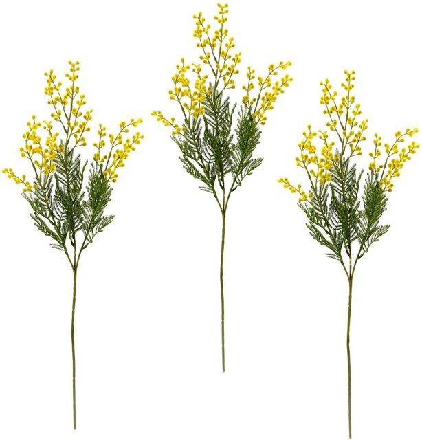 Kunstblume »Mimosen Zweig«, I.GE.A., Höhe 68 cm, 3er Set-Kunstpflanzen-Inspirationen