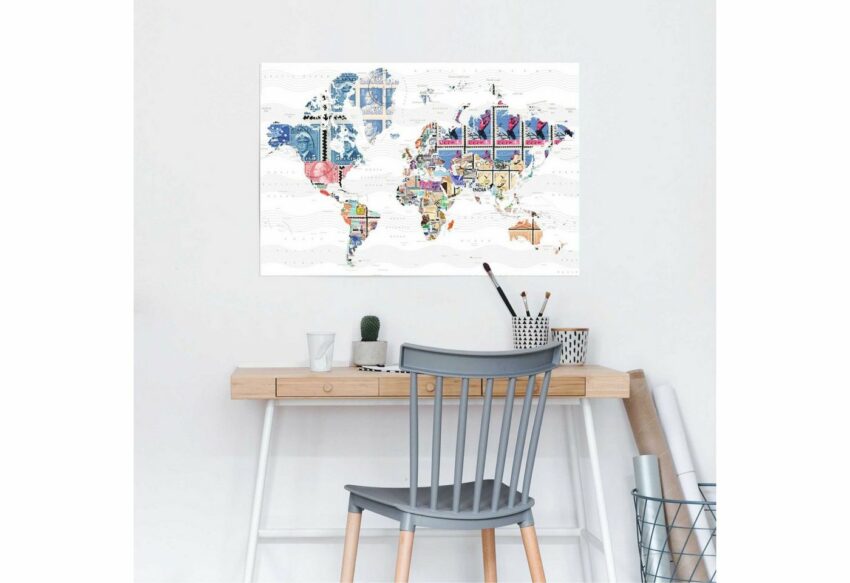 Reinders! Poster »Welt der Briefmarken«, (1 Stück)-Bilder-Ideen für dein Zuhause von Home Trends