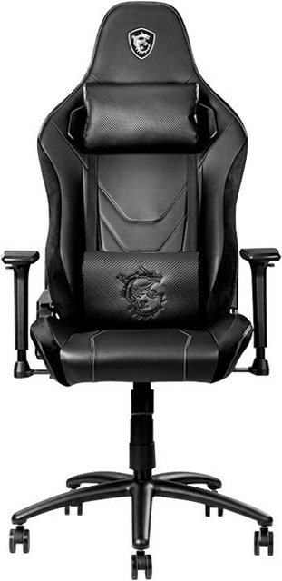 MSI Gaming-Stuhl »MSI MAG CH130 X Gaming Stuhl (Belastung max. 150 Kg, 4D Armlehnen, PVC Leder, schwarz, Nackenkissen, Lendenstütze)«-Stühle-Inspirationen