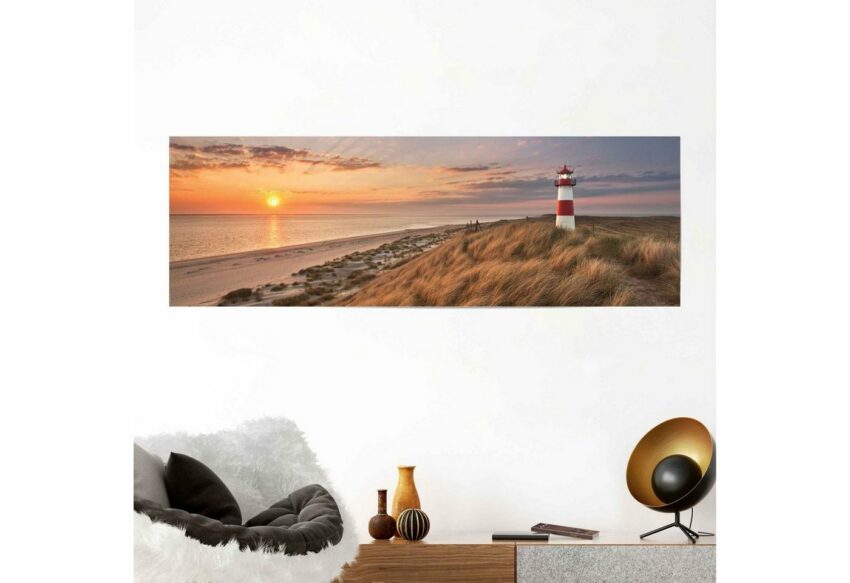 Reinders! Poster »Leuchtturm Sonnenuntergang«, (1 Stück)-Bilder-Ideen für dein Zuhause von Home Trends