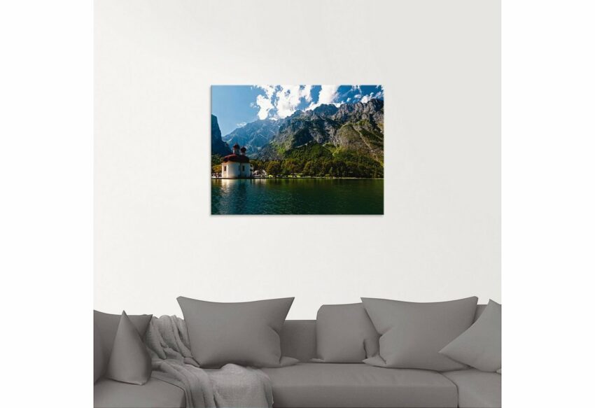 Artland Glasbild »St. Bartholomä (Königssee)«, Berge (1 Stück)-Bilder-Ideen für dein Zuhause von Home Trends