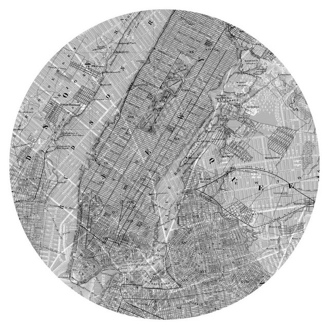 Komar Vliestapete »Map«, glatt, abstrakt, (1 St)-Tapeten-Inspirationen