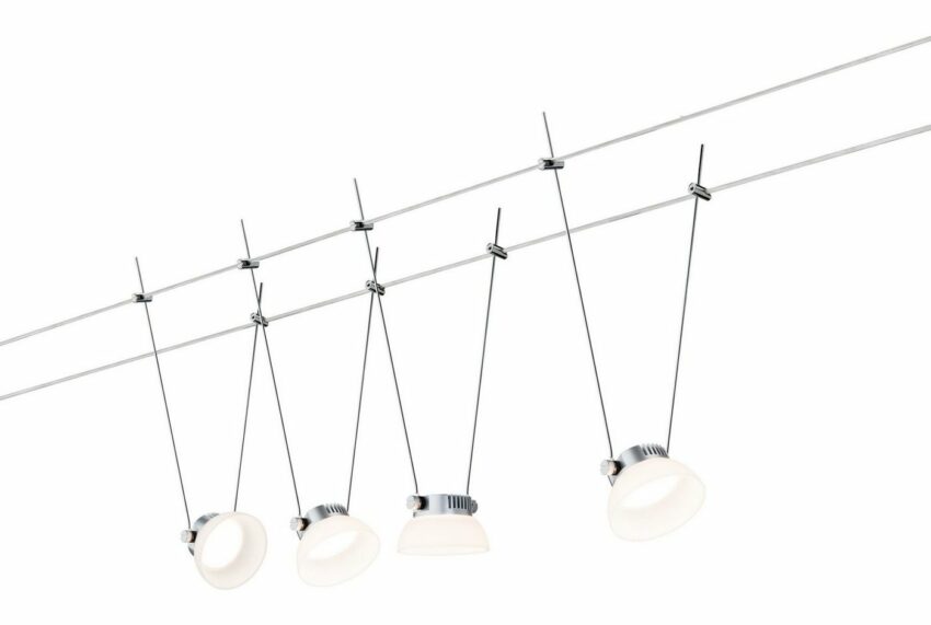 Paulmann LED Deckenleuchte »Smart Home Seilsystem Set IceLED 4x4W DC Chrom matt mit Weißlichtsteuerung«-Lampen-Ideen für dein Zuhause von Home Trends