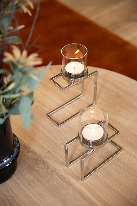 Fink Kerzenhalter »MADISON« (1 Stück), aus Edelstahl und Glas-Kerzenhalter-Ideen für dein Zuhause von Home Trends