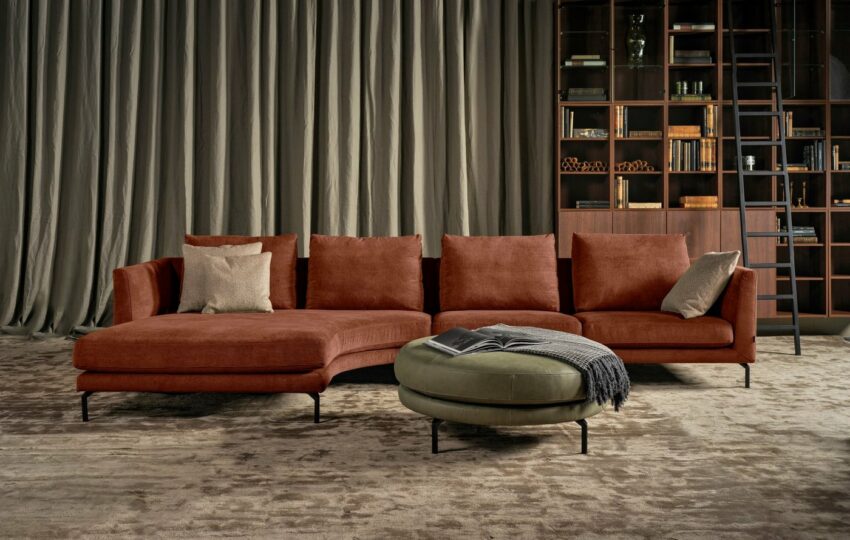 furninova Ecksofa »Francis Dusk«, mit abgerundetem Longchair, im skandinavischen Design-Sofas-Ideen für dein Zuhause von Home Trends
