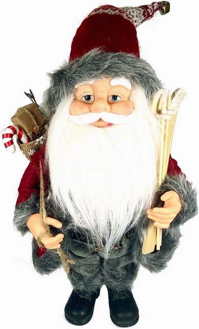 Weihnachtsmann (1 Stück), mit Skieren und Geschenken, Höhe ca. 50 cm-Figuren-Inspirationen