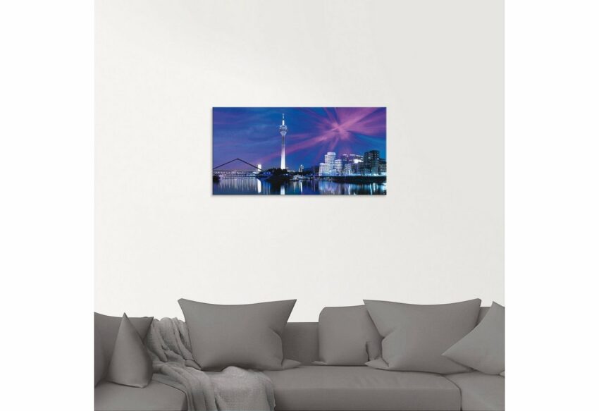 Artland Glasbild »Düsseldorf Skyline Abstrakte Collage«, Deutschland (1 Stück)-Bilder-Ideen für dein Zuhause von Home Trends