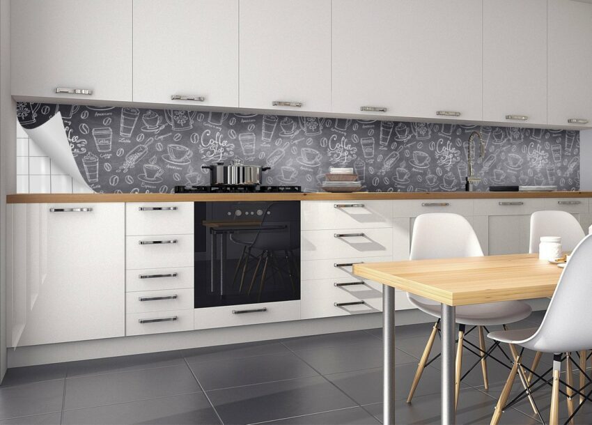 MySpotti Küchenrückwand »fixy Coffee Pattern«, selbstklebende und flexible Küchenrückwand-Folie-Küchenrückwände-Ideen für dein Zuhause von Home Trends